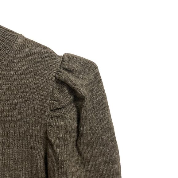 WAYF Grey Puff Sleeve Sweater Dress Size Small - Picture 2 of 11